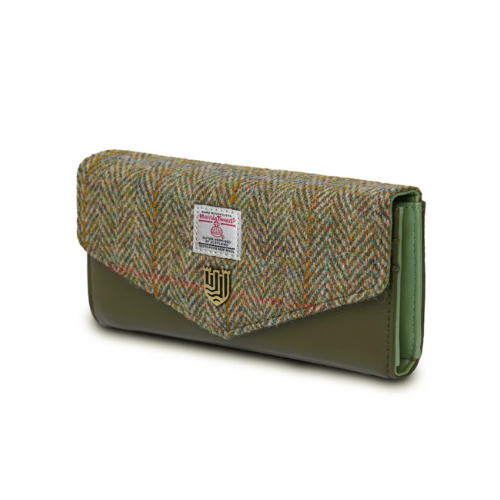 Harris Tweed Chestnut herringbone Purse