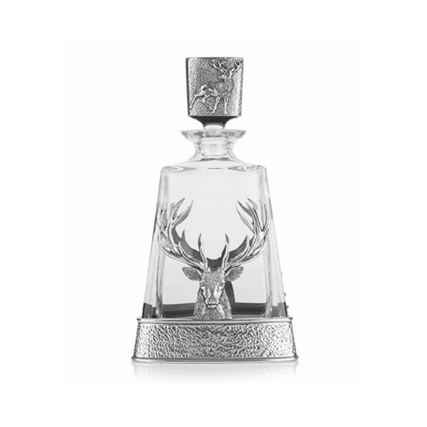 AE Williams Pewter Stag Decanter