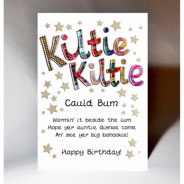 Scottish Birthday Card Kiltie Kiltie BD136