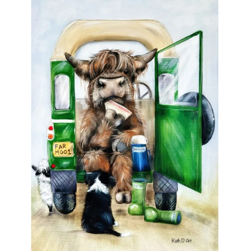 Mounted Animal Prints from Kath D Art