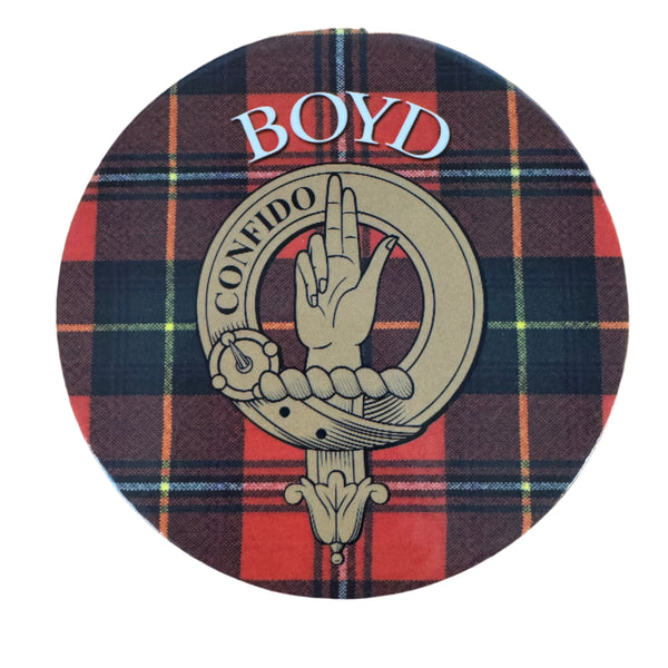 Clan Crest Coaster Boyd