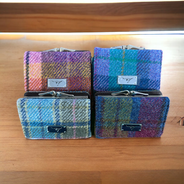 Collection of Harris Tweed Clasp Purses