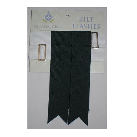 Bottle Green Kilt Flashes by Gleann Righ