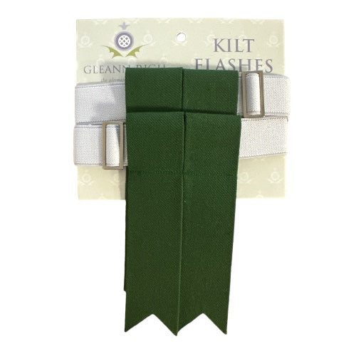 Lovat Green Kilt Flashes by Gleann Righ