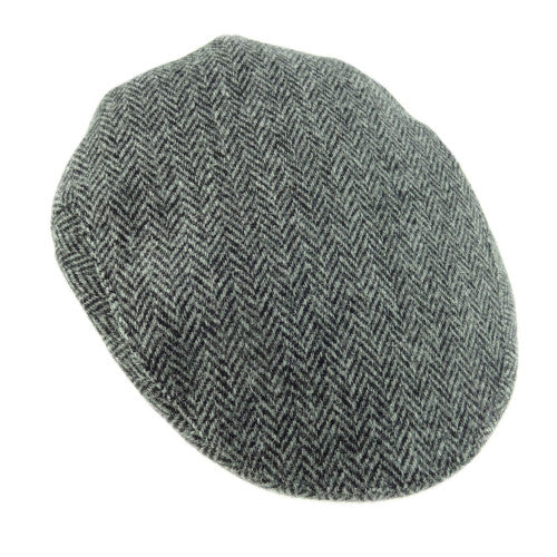 Harris Tweed Cap Grey Herringbone