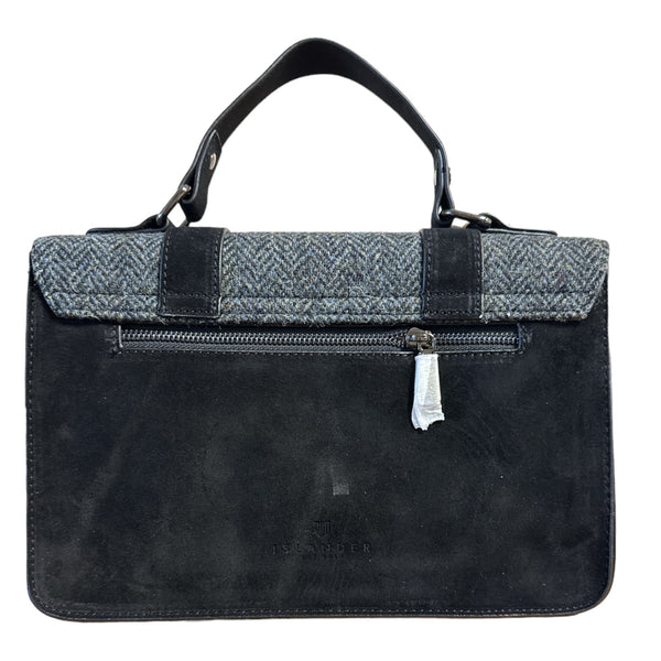 Harris Tweed Grey Herringbone Bag