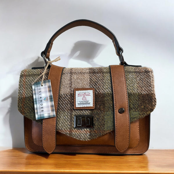 Harris Tweed Islander_Medium_Chestnut_Satchel.