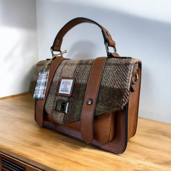 Harris Tweed Islander_Medium_Chestnut_Satchel.