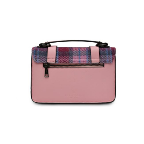 Harris Tweed Pink and Blue Bag