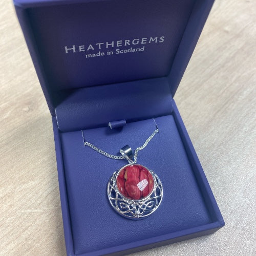 Heathergems Cormag Celtic Pendant Necklace HP88 Red