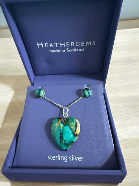 Heathergems  Heart Set GREEN