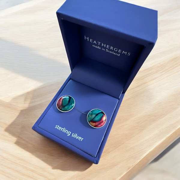 Heathergems Round Stud Earings