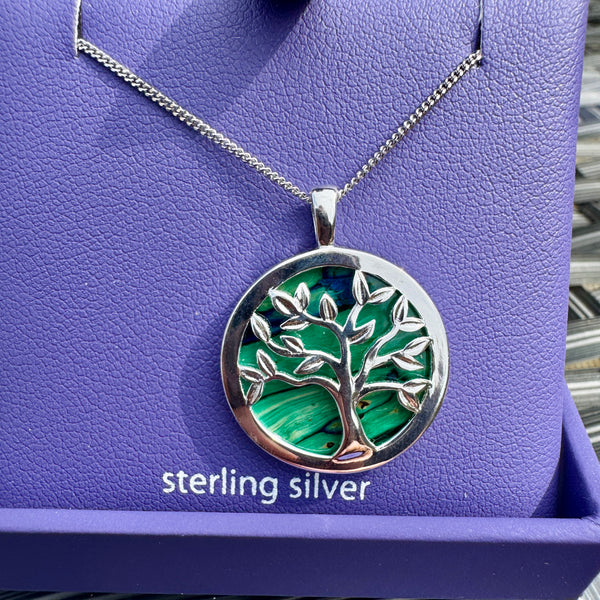 Heathergems Tree of Life Pendant SP437 -GREEN