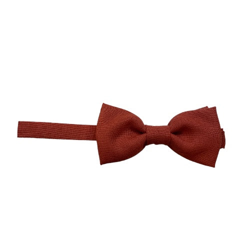Red Ancient Pre-Tied Bow Tie by Ingles Buchan