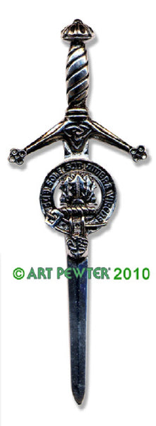 Irvine Clan Crest Kilt Pin