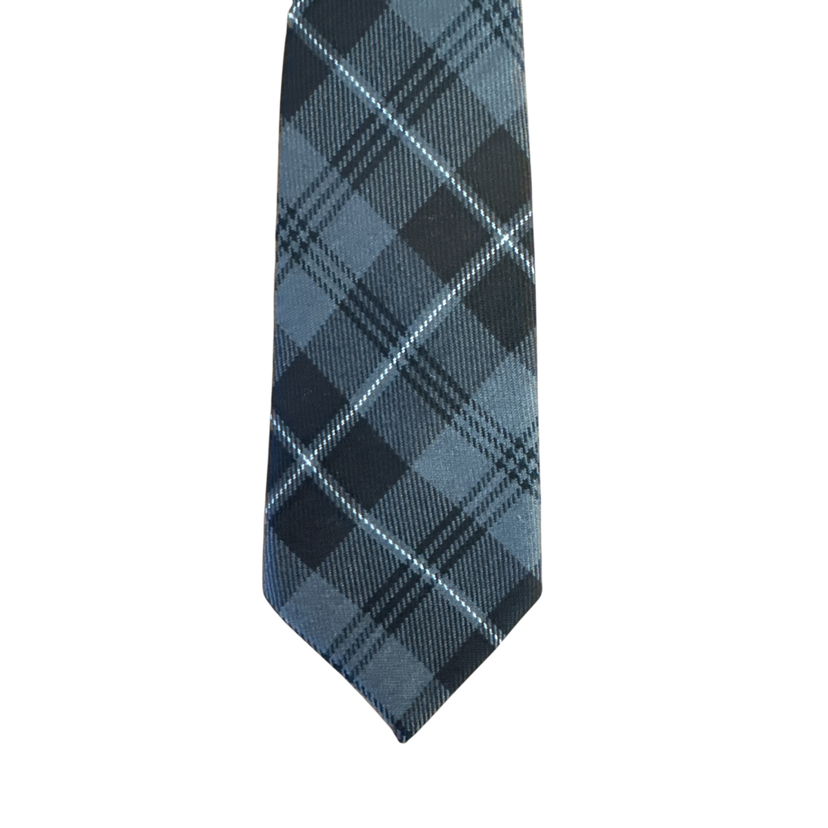 grey granite tartan tie