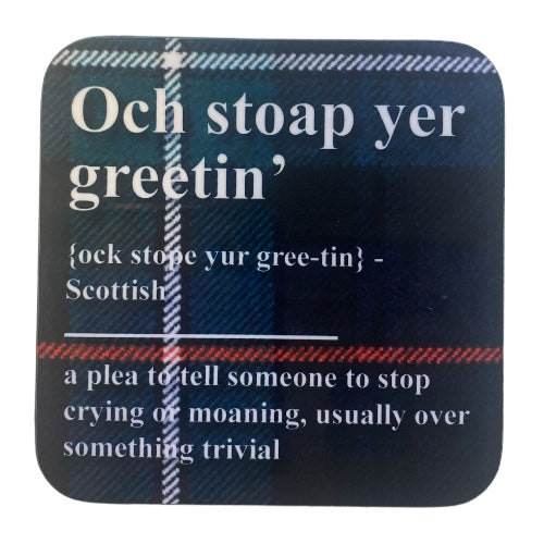 Tartan Banter Scottish Coaster