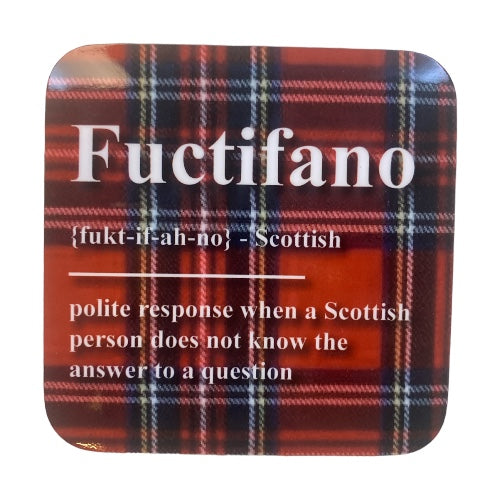 Tartan Banter Scottish Coaster