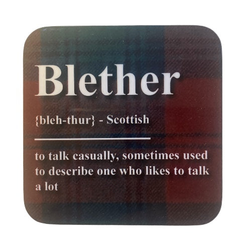 Tartan Banter Scottish Coaster