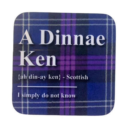 Tartan Banter Scottish Coaster