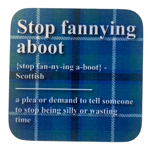 Tartan Banter Scottish Coaster