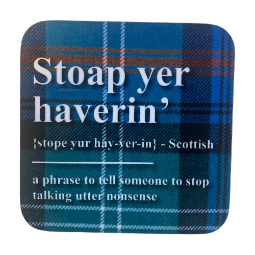 Tartan Banter Scottish Coaster
