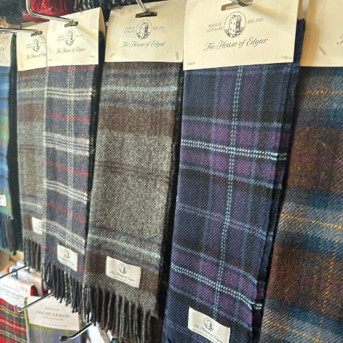 House of Edgar Tartan Lambswool Scarf