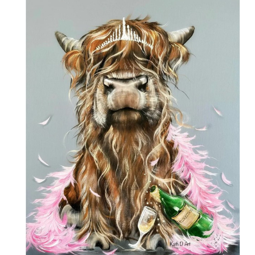 Prosecco Cow  mounted picture