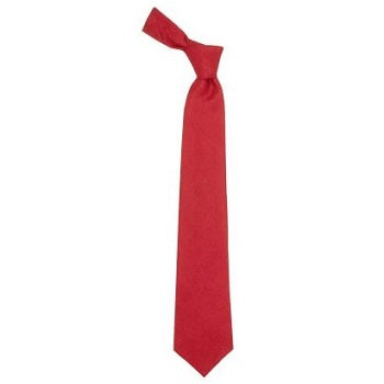 Red Weathered  Wool Tie