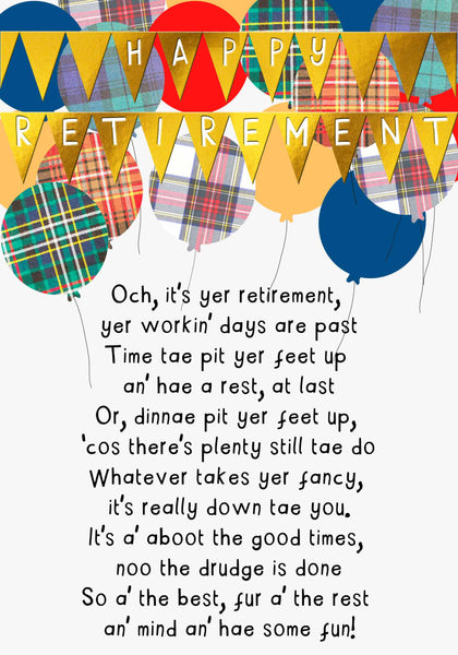 Retirement card RE12