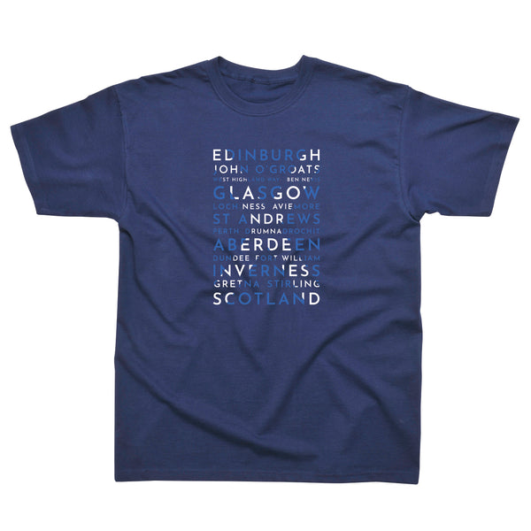 Scotland Flag Word T-shirt