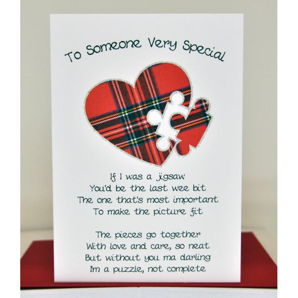 Scottish Valentine Card Someone Special