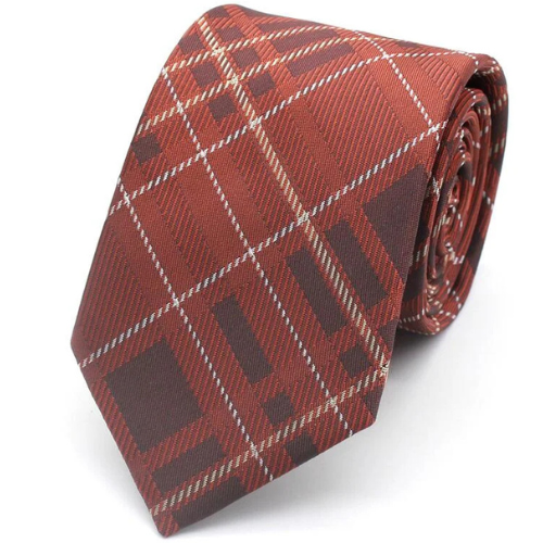 Warm Spice Tartan Check Tie
