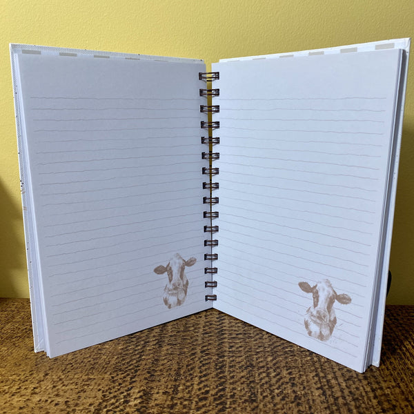 Wrendale Spiral Bound Notebook Cow