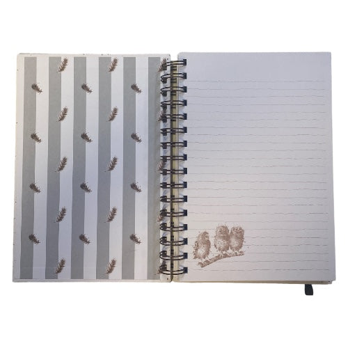 Wrendale Spiral Bound Notebook Owl
