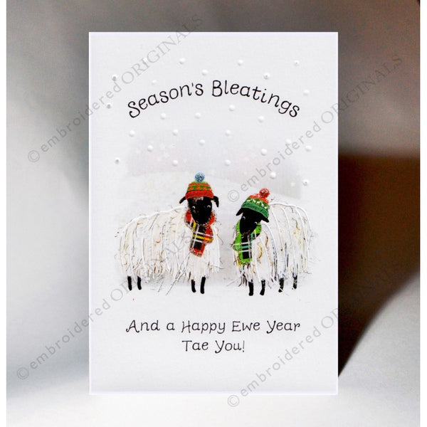 Season's Bleatings Sheep Card