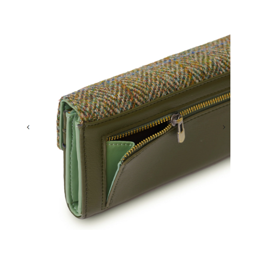 Harris Tweed Chestnut herringbone Purse