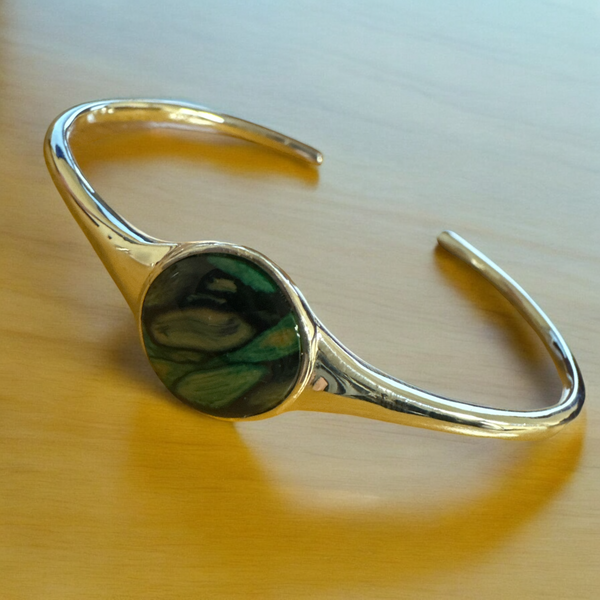 heathergems Isla_Round_Bangle_Green
