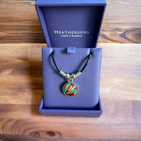 Heathergems Unisex Thong Pendant Necklace HP-39
