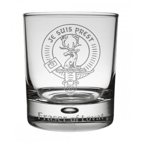 Clan Crest Whisky Glass 6.5 oz