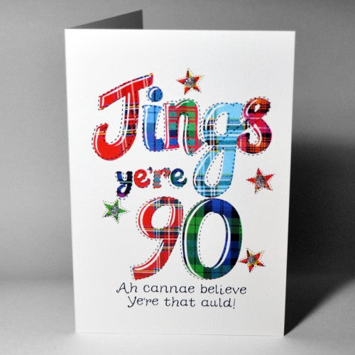 90th  birthday card