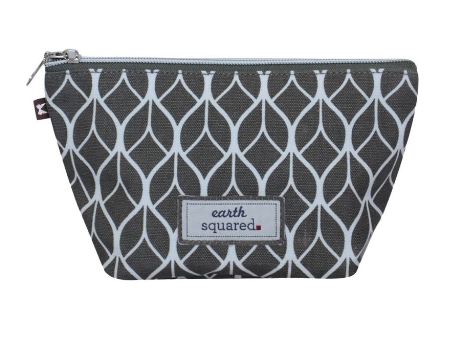 Earth Squared Make Up Bag - Grey Geometric