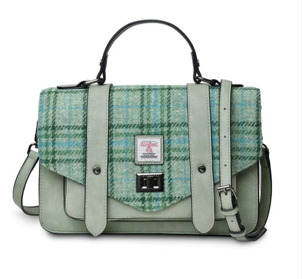 Mint Check Harris Tweed Bag