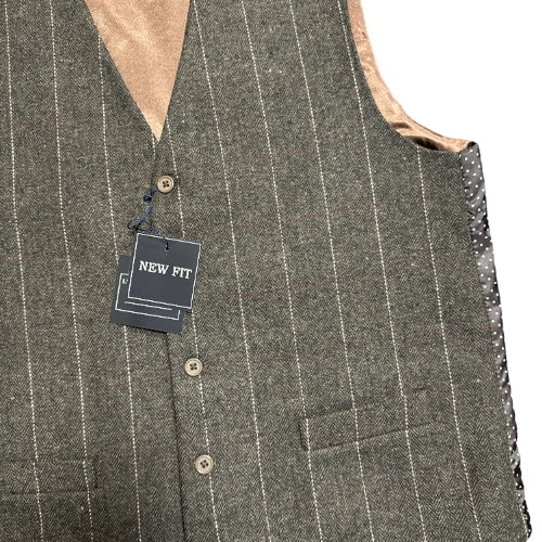 Brown Stripe Tartan Waistcoat XL