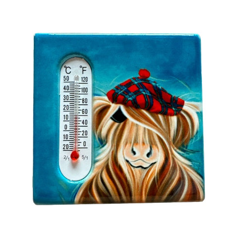 Magnet with Thermometer - Hamish Highland Cow