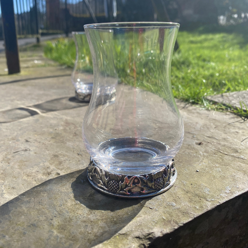 Thistle Whisky Tasting Pewter Glass