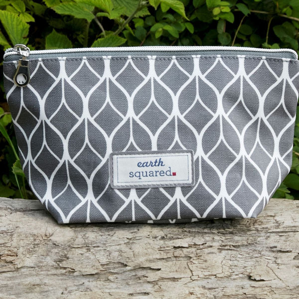 Earth Squared Make Up Bag - Grey Geometric
