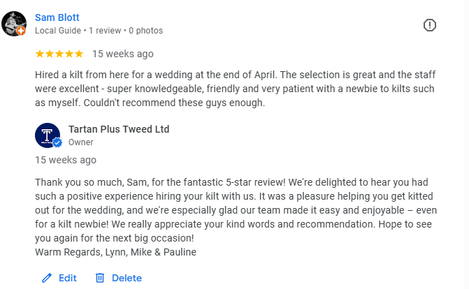 Why Reviews Matter for Your Business – Tartan Plus Tweed Ltd