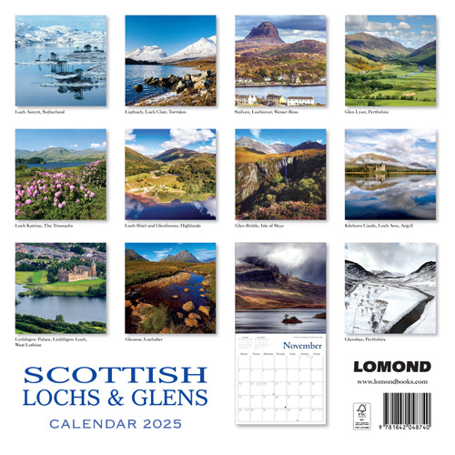 2025 Scottish Lochs and Glens Calendar