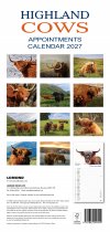 2027 Calendar Highland Cows Appointments